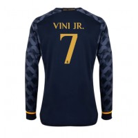 Camisa de Futebol Real Madrid Vinicius Junior #7 Equipamento Secundário 2023-24 Manga Comprida